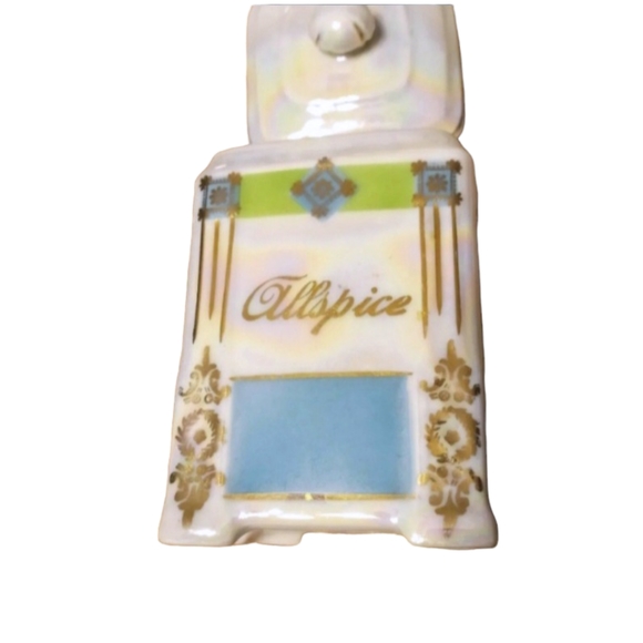 (3) Vintage Victoria Lusterware Porcelain Canisters- Pepper, Ginger, Al… - Picture 9 of 14